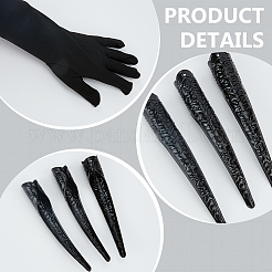 Polyester Long Glove & Cellulose Acetate False Finger Nail Tip Sets&nbsp;AJEW-WH0695-006