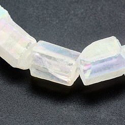 Electroplated Natural Quartz Crystal Beads Strands&nbsp;G-P368-02
