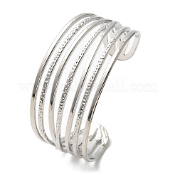 Electrophoresis Iron Cuff Bangles for Women&nbsp;BJEW-M057-05P