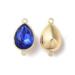 Brass Pave Glass Rhinestone Connector Charms&nbsp;KK-F862-49G