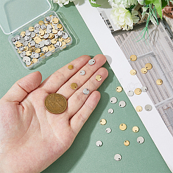 180Pcs 6 Styles 201 & 304 Stainless Steel Stamping Blank Tag Pendants&nbsp;STAS-DC0016-17