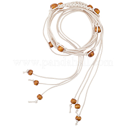1Pc Ethnic Style Waxed Cord Braided Rope Tie Belts&nbsp;AJEW-CP0010-70A