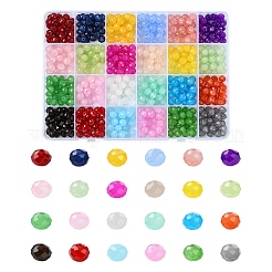 600Pcs 24 Colors Baking Paint Imitation Jade Glass Bead Strands&nbsp;DGLA-YW0001-29