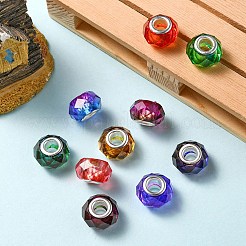 10Pcs Transparent Resin European Beads&nbsp;RPDL-YW0001-06