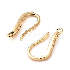 Brass Micro Pave Cubic Zirconia Earring Hooks&nbsp;KK-F870-08G