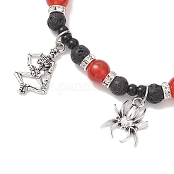 Halloween Alloy Charm Bracelets&nbsp;BJEW-TA00676