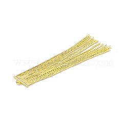 Brass Boston Link Chains Tassel Pendants&nbsp;KK-P227-10G