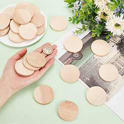 Undyed Wood Cabochons&nbsp;WOOD-WH0026-06B
