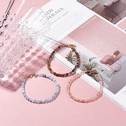Reiki Natural Stone Beaded Bracelets Set&nbsp;BJEW-JB07256
