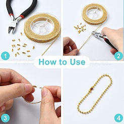 1 Roll Iron Ball Bead Chains&nbsp;CH-YW0002-04G