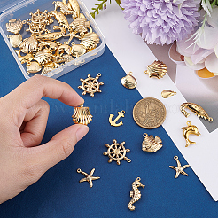 40Pcs 10 Styles 304 Stainless Steel Pendants&nbsp;STAS-BBC0009-11