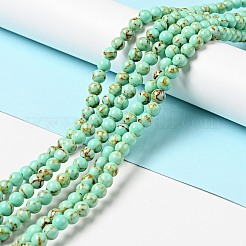 Synthetic Turquoise Beads Strands&nbsp;TURQ-H038-6mm-XXS10