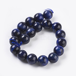 Natural Blue Tiger Eye Beads Strands&nbsp;G-G099-10mm-13