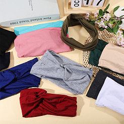 12Pcs 12 Colors Polyester Elastic Headbands&nbsp;AJEW-GL0003-36