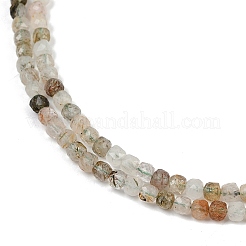 Natural Green Rutilated Quartz Beads Strands&nbsp;LS-G-RM2025-C38-C