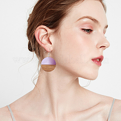 DIY Wooden Dangle Earring Making Kits&nbsp;DIY-OC0006-92