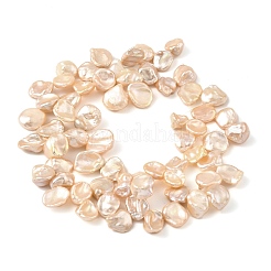 Natural Baroque Keshi Pearl Beads Strands&nbsp;PEAR-B004-07A-01A