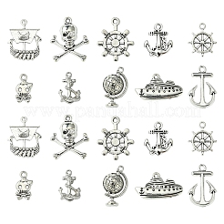 10 Styles Pirate Theme Tibetan Style Alloy Pendants&nbsp;FIND-SC0012-73