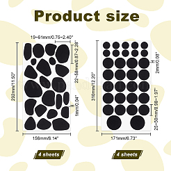 8 Sheets 2 Styles Felt Self-adhesive Pads&nbsp;FIND-GA0003-27