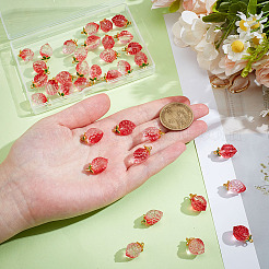 36Pcs Transparent Glass Pendants&nbsp;GLAA-ME0001-20