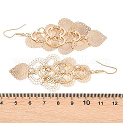 Brass Dangle Earrings&nbsp;EJEW-B157-02A-G