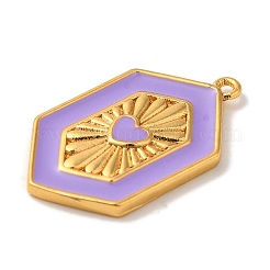 Rack Plating Brass Enamel Pendant&nbsp;KK-A229-31G-06
