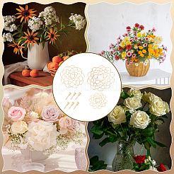 Iron Flower Arrangement Insert Lids&nbsp;TOOL-WH0155-133