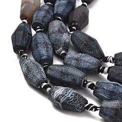 Natural Weathered Agate Beads Strands&nbsp;G-A321-B02-02