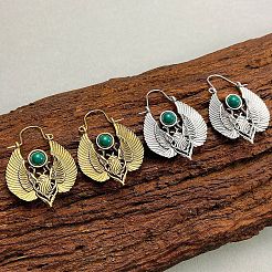Moth Alloy Hoop Earrings&nbsp;WH-WGD1211-01