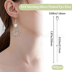 100Pcs Brass Eye Pins&nbsp;KK-BBC0013-41