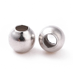 Rhodium Plated 925 Sterling Silver Spacer Beads&nbsp;STER-L063-01P