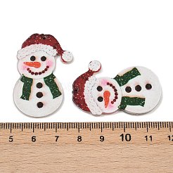 Christmas Themes Opaque Printed Acrylic Pendants&nbsp;OACR-B037-02