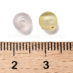 Frosted Transparent Acrylic Beads&nbsp;OACR-F013-12