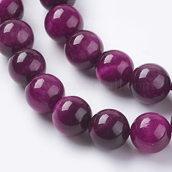 Natural Tiger Eye Beads Strands&nbsp;G-G544-8mm-02