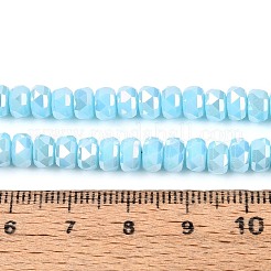 Electroplate Opaque Glass Beads Strands&nbsp;EGLA-N022-05B-A02