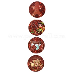 Christmas Theme Self-Adhesive Paper Gift Tag Stickers&nbsp;DIY-I054-03A