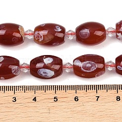 Natural Fire Crackle Agate Beads Strands&nbsp;G-K393-G03-12x16