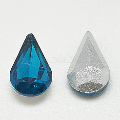 Pointed Back Glass Rhinestone Cabochons&nbsp;RGLA-T082-5x8mm-14