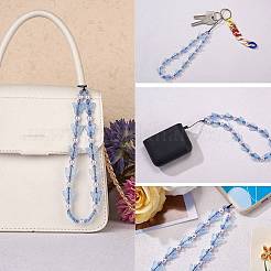 Acrylic Beaded Phone Lanyard&nbsp;HJEW-SW00017-03