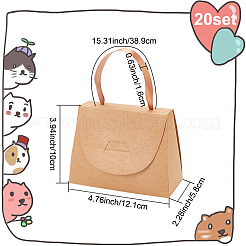 Foldable Kraft Paper Candy Gift Box&nbsp;LS-CON-WH0094-24B