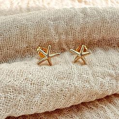 Starfish Zinc Alloy Stud Earrings&nbsp;FS-WG75EDA-01