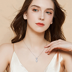 925 Sterling Silver Pendant Necklaces&nbsp;NJEW-ME00004