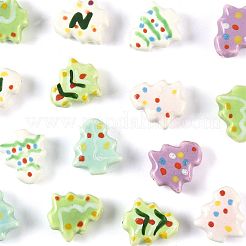 16Pcs 7 Colors Handmade Porcelain Beads&nbsp;PORC-FS0001-42