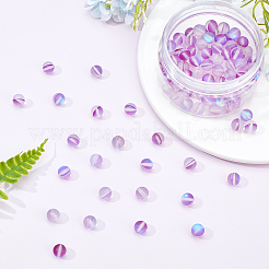 DIY Synthetic Moonstone Beads Stretch Bracelet Making Kits&nbsp;DIY-SC0012-84D