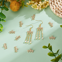 12Pcs Brass Chandelier Components Links&nbsp;KK-BC0013-38C