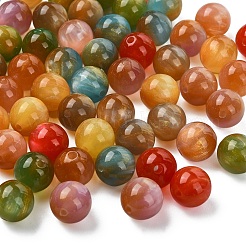 70Pcs 7 Colors Transparent Resin Beads&nbsp;RESI-YW0006-37