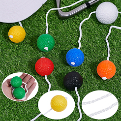 18Pcs 6 Colors PE Plastic Ladder Balls&nbsp;AJEW-MA0001-29