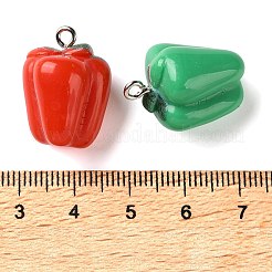 10Pcs Opaque Resin Imitation Vegetable Pendants&nbsp;RE-CBADB2B-11