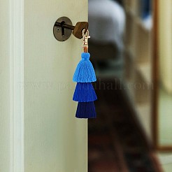 3Pcs Colorful Tassel Keychain Handmade Boho Keychain Personalized Bag Charm Tassel Keychain for Women&nbsp;JX282B