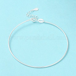 925 Sterling Silver Bangles&nbsp;LS-BJEW-G681-01B-S
